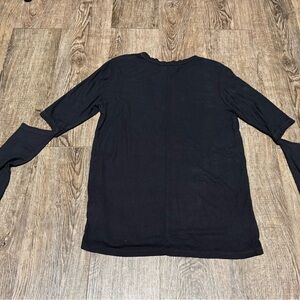 Michael Lauren Cut-Out Long Sleeve Shirt Size Large